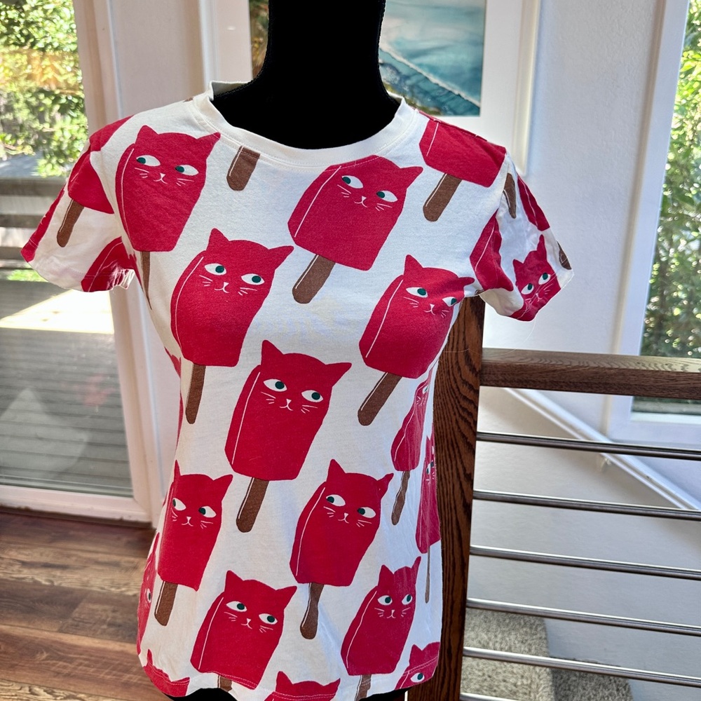 Red Cat Popsicle Graphic Tee